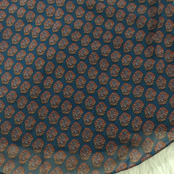 Cabi medallion reign blue ruffle top - Picture 8 of 8